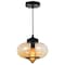 Cwi Lighting Glass 1 Light Down Mini Pendant With Amber Finish 5570P11 - Amber - alternate 1